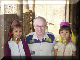 Roy Mark with Hill Tribe Girls