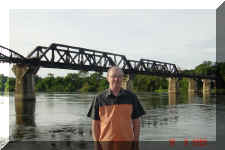 Roy Mark at the Bridge on the River Kwai