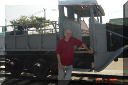 Roy Mark at the Bridge on the River Kwai in 2005